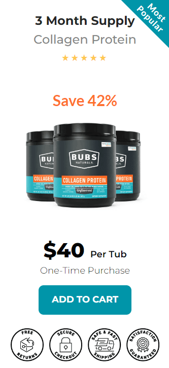 bubs naturals collagen protein 3 bottles price