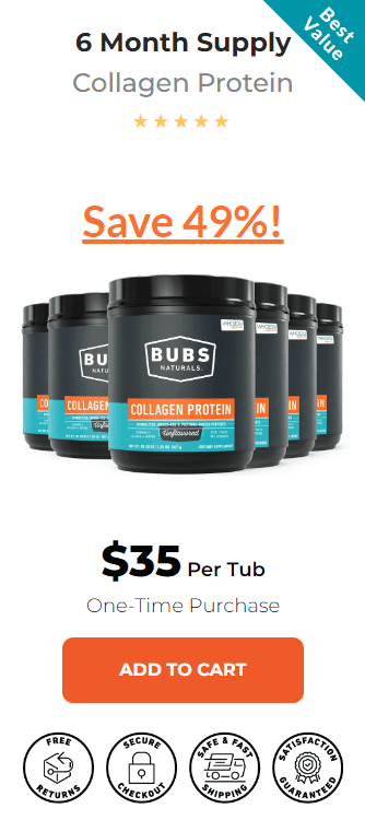 bubs naturals collagen protein 6 bottles price